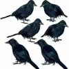 Halloween Indoor Decor * | Joyin 6Pcs Halloween Crow Decorations Halloween Decorations