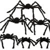 Halloween Outdoor Decor * | Joyin 6Pcs Halloween Realistic Hairy Spiders Set Halloween Decorations