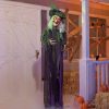 Hanging Decorations * | Joyin Hanging Animated Talking Witch With Round Eyes 84In Halloween Decorations