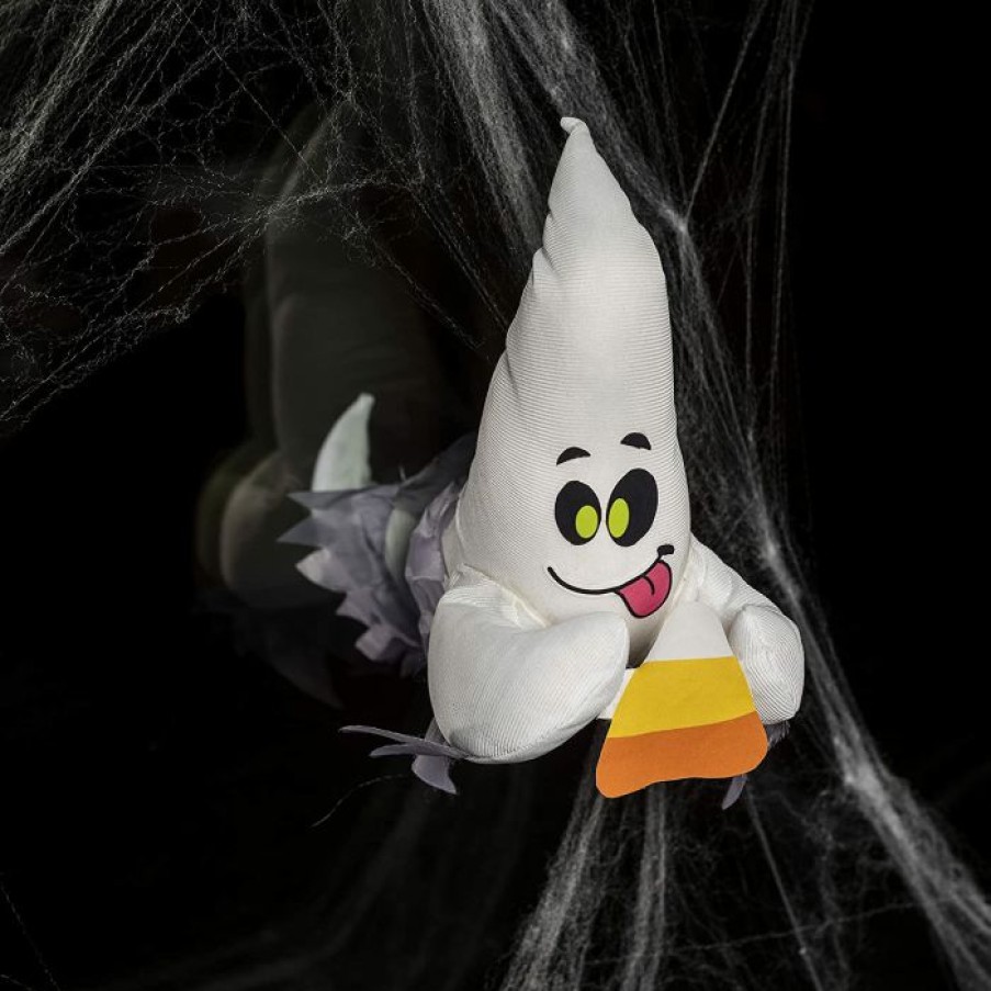 Halloween Indoor Decor * | Joyin Window Breaker (Ghost Holding Candy Corn) Halloween Decorations