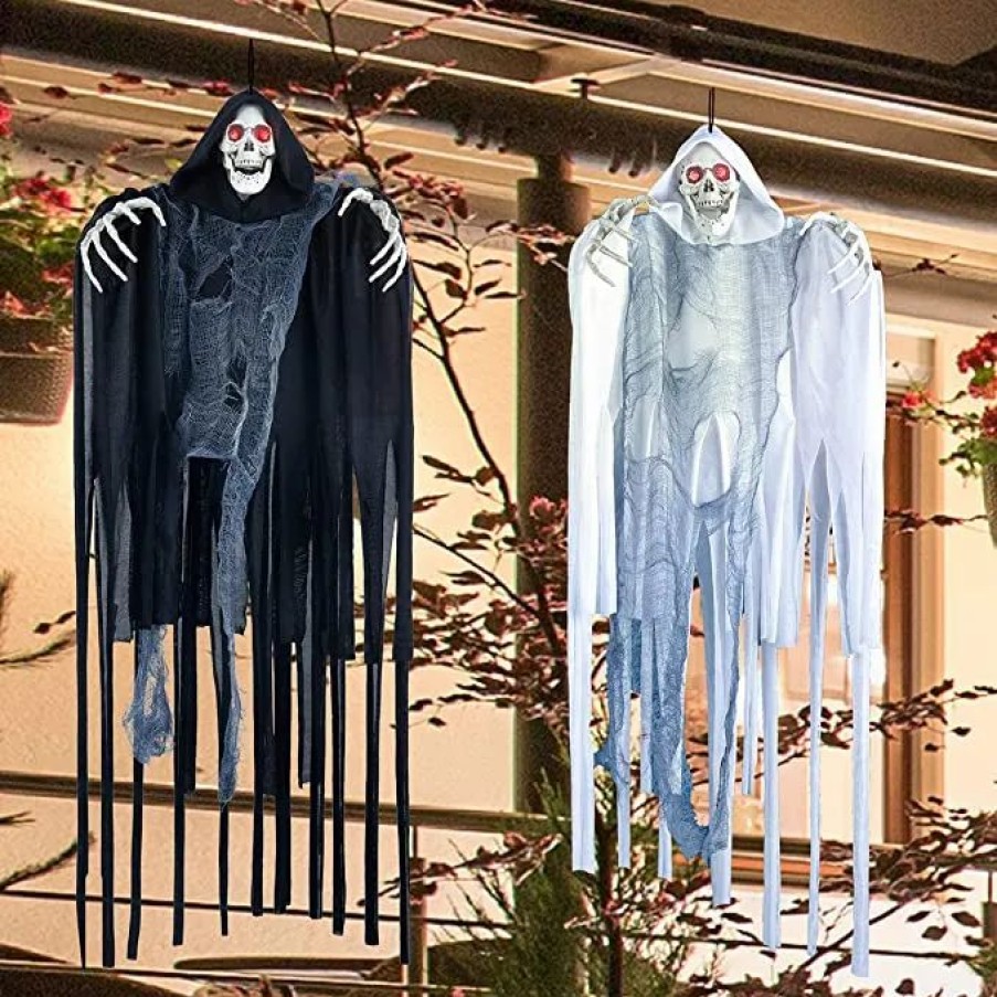 Hanging Decorations * | Joyin 2Pcs Hanging Shaking Grim Reapers 23.6In Halloween Decorations