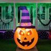 Halloween Inflatables * | Joiedomi 5Ft Inflatable Led Pumpkin With Witch Hat Halloween Decorations