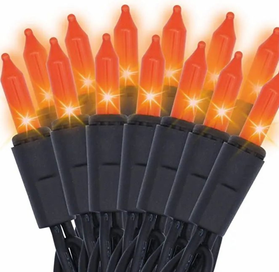 Halloween Lights * | Joiedomi 200-Count Orange Halloween Light 49.2Ft Halloween Decorations