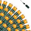 Halloween Lights * | Joiedomi 100-Count Orange Led Mini String Lights, 8 Modes 42.9Ft Halloween Decorations