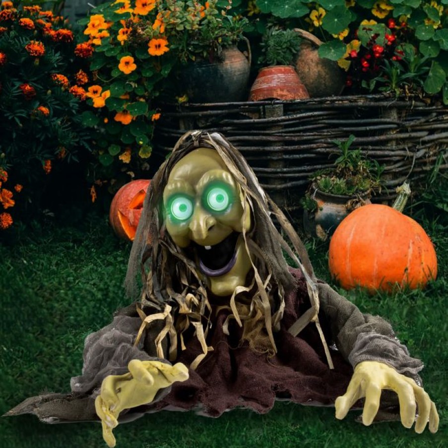 Halloween Outdoor Decor * | Joyin Halloween Witch Ground Breaker Decoration Halloween Decorations