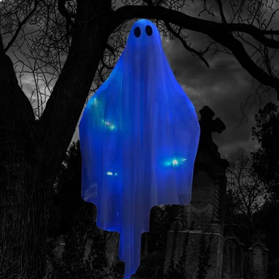 Hanging Decorations * | Joyin 47 Halloween Hanging Light Up Ghost Decoration Halloween Decorations