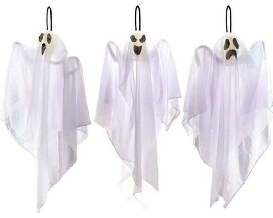 Hanging Decorations * | Joyin 3Pcs Hanging Ghosts 25.5In Halloween Decorations