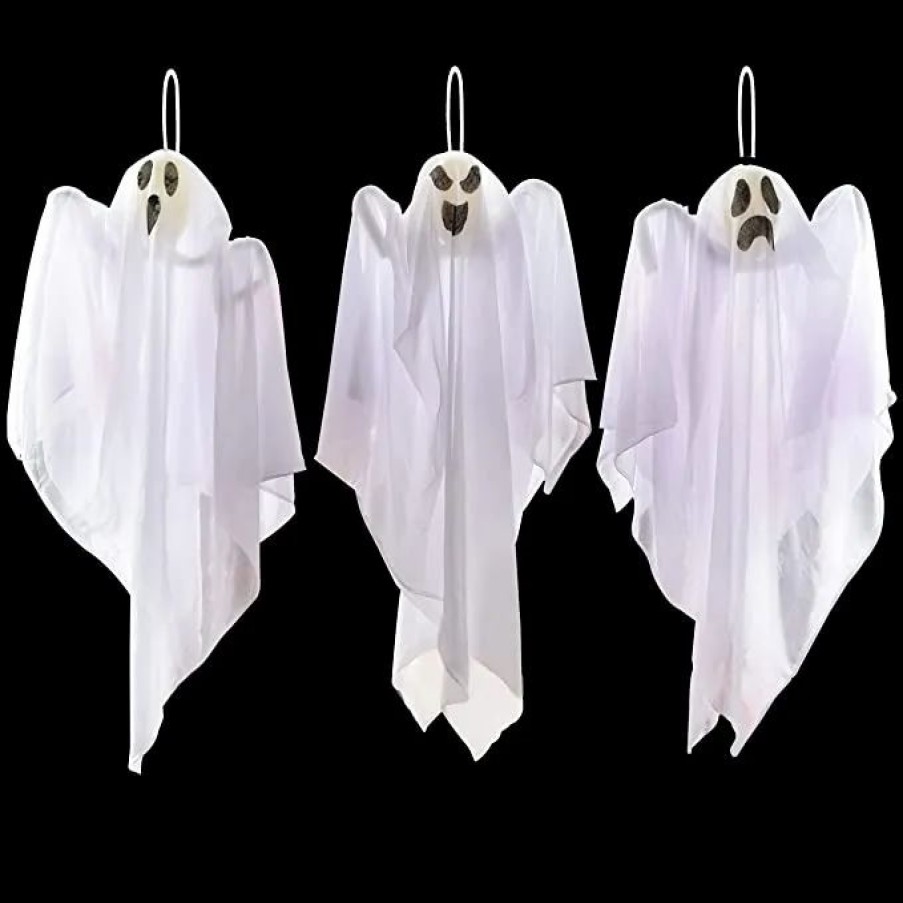 Hanging Decorations * | Joyin 3Pcs Hanging Ghosts 25.5In Halloween Decorations