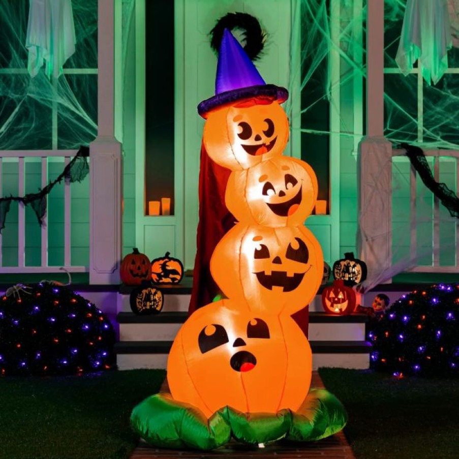 Halloween Inflatables * | Joiedomi 6Ft Inflatable Stacked Pumpkins Decoration Halloween Decorations