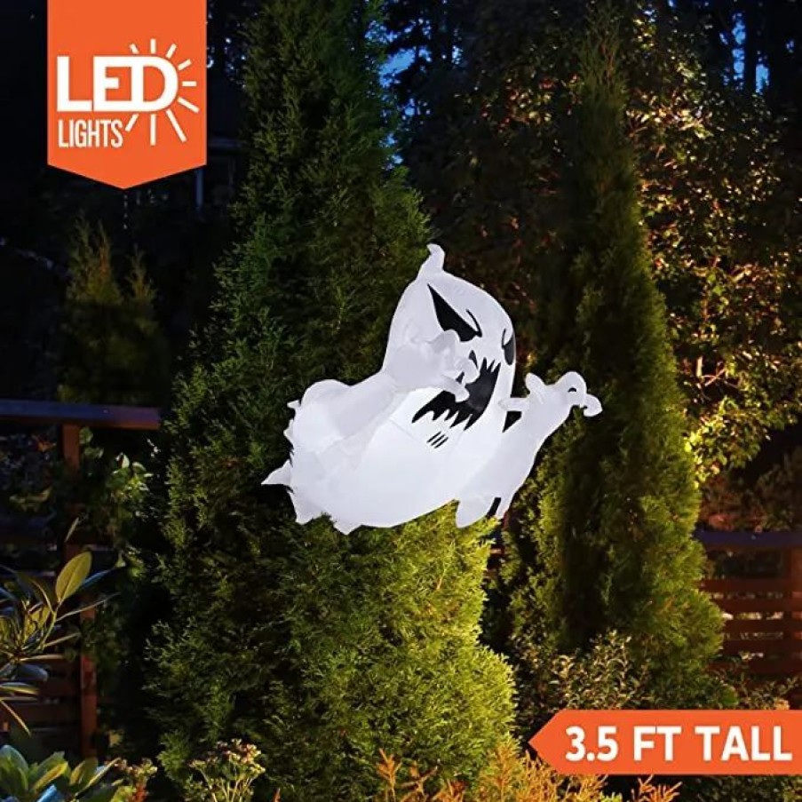 Halloween Inflatables * | Joiedomi 3.5Ft Led Scary Flying Ghost Inflatable Decoration Halloween Decorations