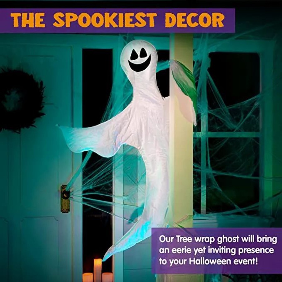 Halloween Outdoor Decor * | Joyin Halloween Bendable Tree Wrap Ghost Decoration Halloween Decorations