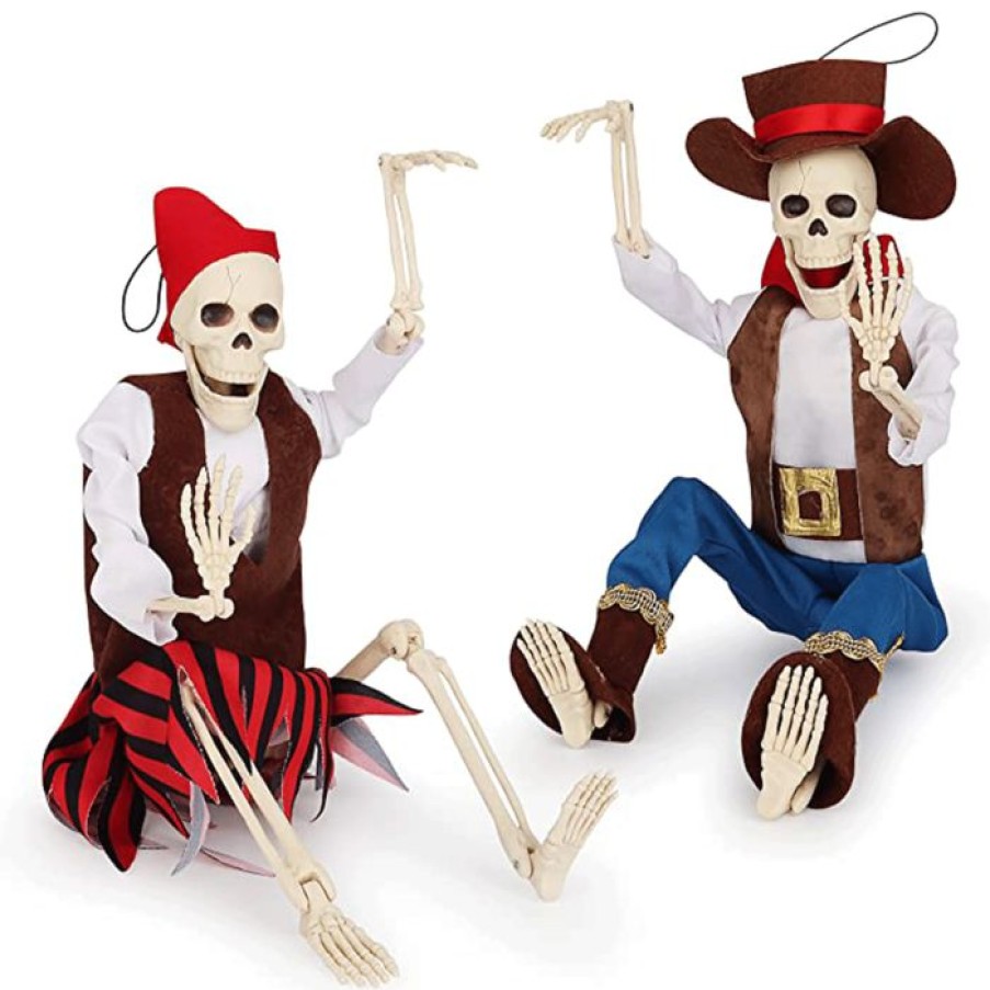 Spooky Scary Skeletons * | Joyin Skeleton Craft Red And Black Halloween Decorations