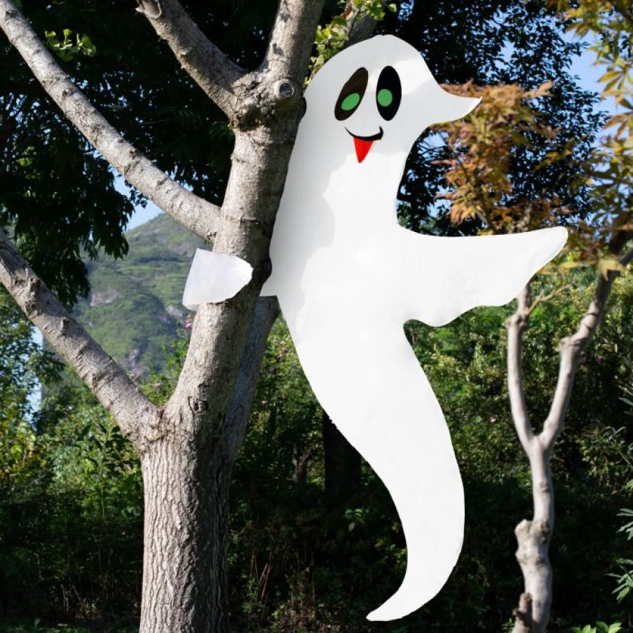 Halloween Outdoor Decor * | Joyin Halloween Cute Ghost Tree Hugger 47.6In Halloween Decorations