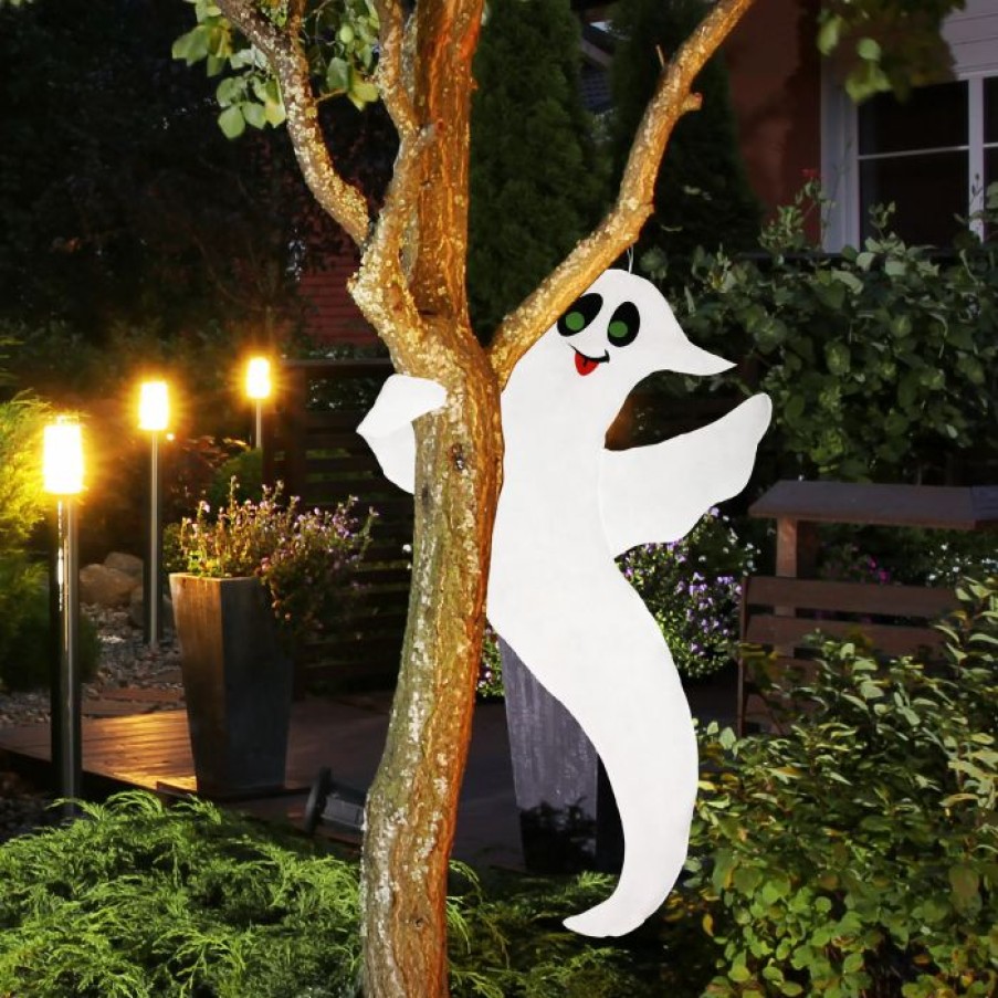 Halloween Outdoor Decor * | Joyin Halloween Cute Ghost Tree Hugger 47.6In Halloween Decorations