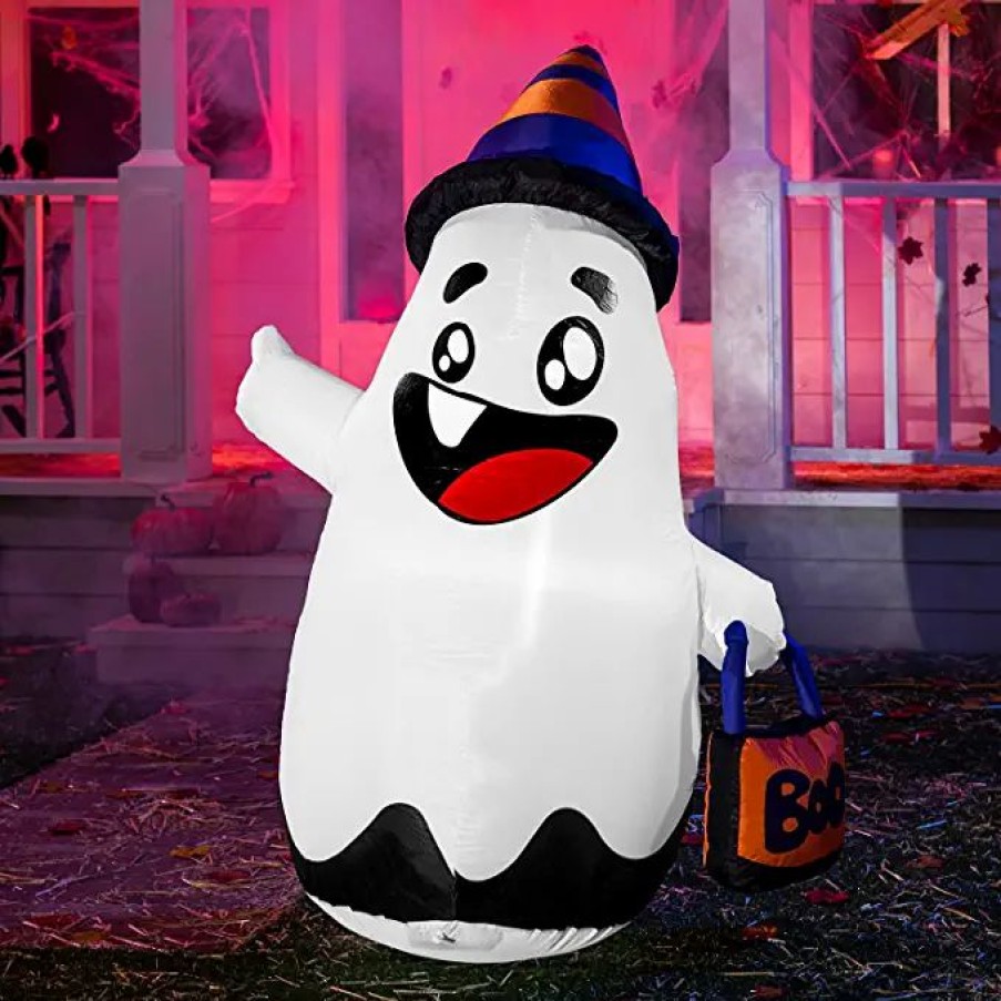 Halloween Inflatables * | Joiedomi 5Ft Halloween Inflatable Cute Wicked Ghost Halloween Decorations