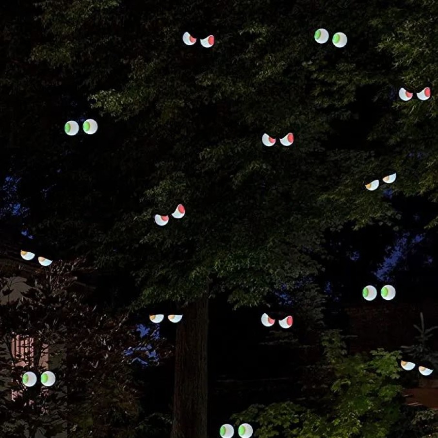 Halloween Outdoor Decor * | Joiedomi 3Pcs Halloween Animated Flashing Peeping Eyes Halloween Decorations