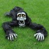 Halloween Outdoor Decor * | Joyin Animated Zombie Groundbreaker With Flashing Eye & Sound (White) Halloween Decorations