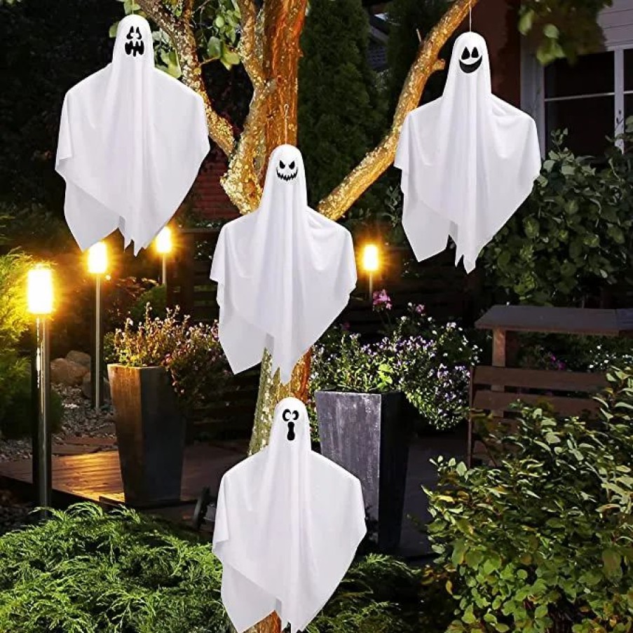 Hanging Decorations * | Joyin 4Pcs Halloween Hanging Ghosts 27.5In Halloween Decorations