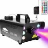 Halloween Outdoor Decor * | Joiedomi 500W Fog Machine With 6 Multicolor Led Lights On Left And Right (Remote Control) Halloween Decorations