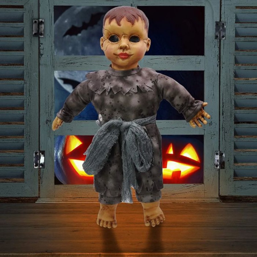 Halloween Indoor Decor * | Joyin Halloween Sound Activated Haunted Doll Halloween Decorations