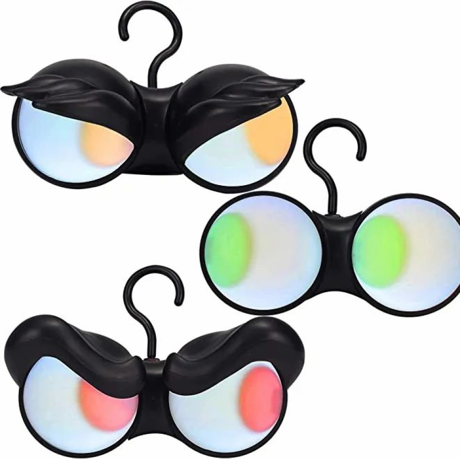 Halloween Outdoor Decor * | Joiedomi 3Pcs Halloween Animated Flashing Peeping Eyes Halloween Decorations