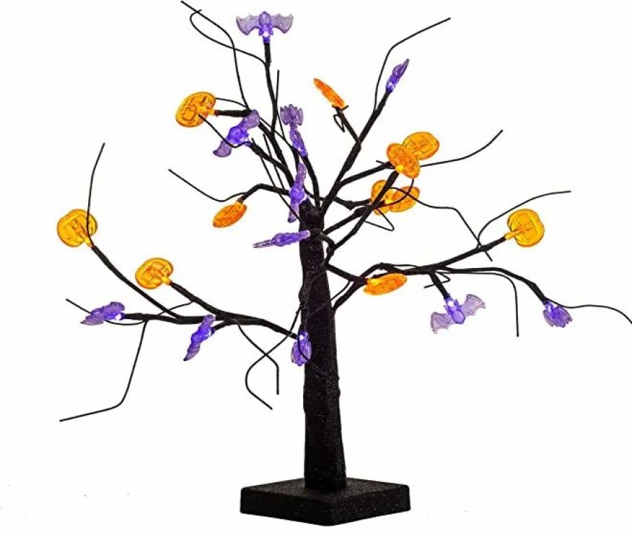 Halloween Indoor Decor * | Joiedomi Spooky Tree Pumpkin Decoration 1.5Ft Halloween Decorations