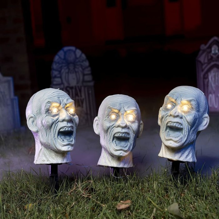 Halloween Lights * | Joyin 3 Pcs Halloween Zombie Yard Stake Decorations Halloween Decorations