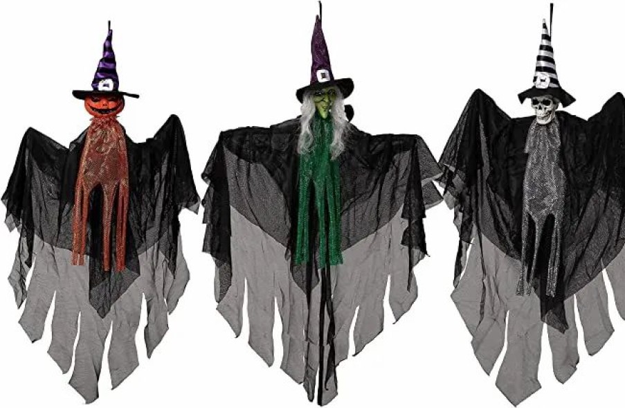 Hanging Decorations * | Joyin 3Pcs Creepy Ghost Decorations 26In Halloween Decorations