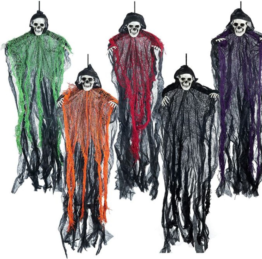 Hanging Decorations * | Joyin 5Pcs Halloween Hanging Grim Reapers Decoration 27.6In Halloween Decorations