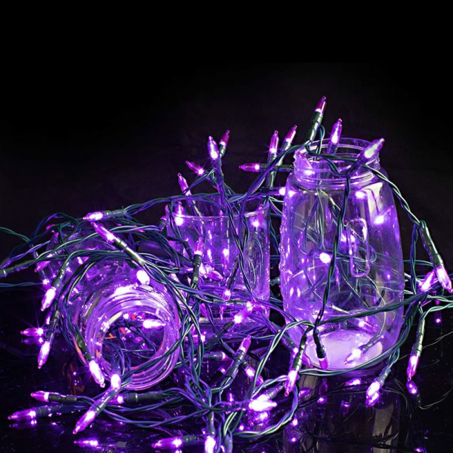 Halloween Lights * | Joiedomi 100-Count Purple Led String Lights 34Ft Halloween Decorations