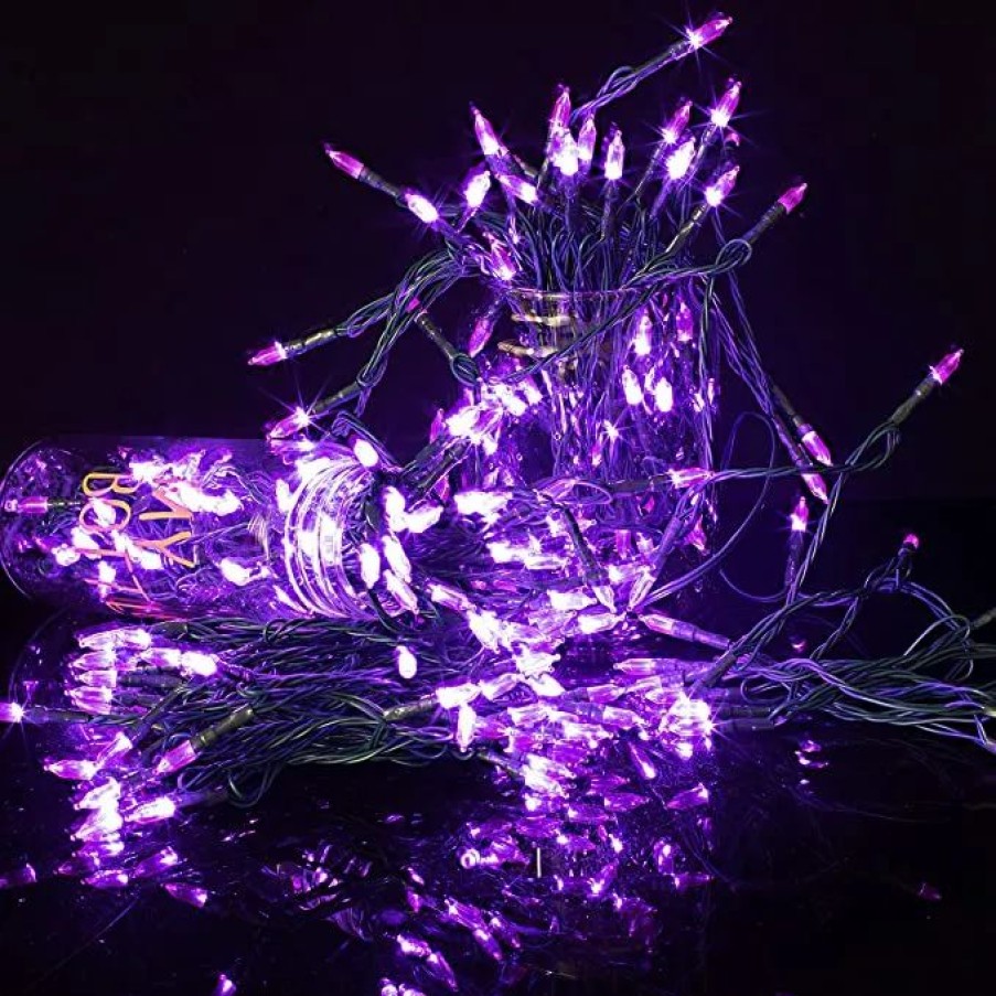 Halloween Lights * | Joiedomi 200-Count Purple Led String Lights 67.3Ft Halloween Decorations