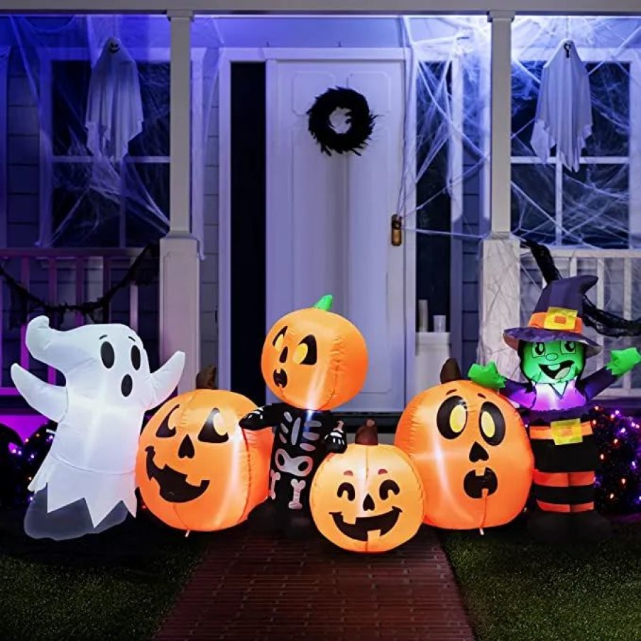 Halloween Inflatables * | Joiedomi 8Ft Inflatable Three Halloween Characters Decoration Halloween Decorations