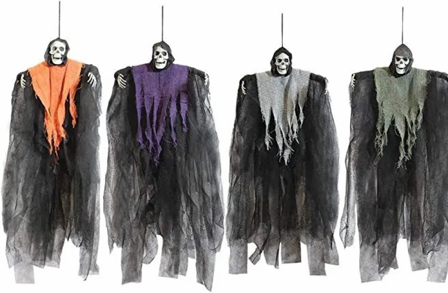 Hanging Decorations * | Joyin 4Pcs Hanging Grim Reapers 24In Halloween Decorations