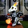 Halloween Inflatables * | Joiedomi 5Ft Halloween Inflatable Cute Skeleton Dragon Halloween Decorations