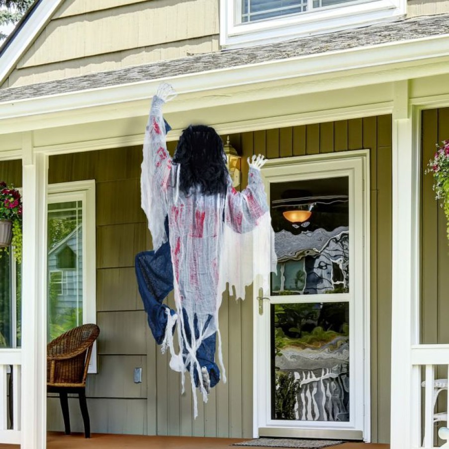 Hanging Decorations * | Joyin Climbing Zombie Halloween Decoration 47In Halloween Decorations