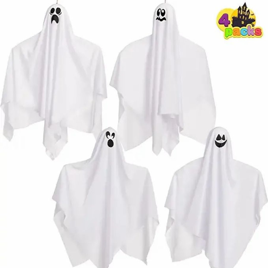 Hanging Decorations * | Joyin 4Pcs Halloween Hanging Ghosts 27.5In Halloween Decorations