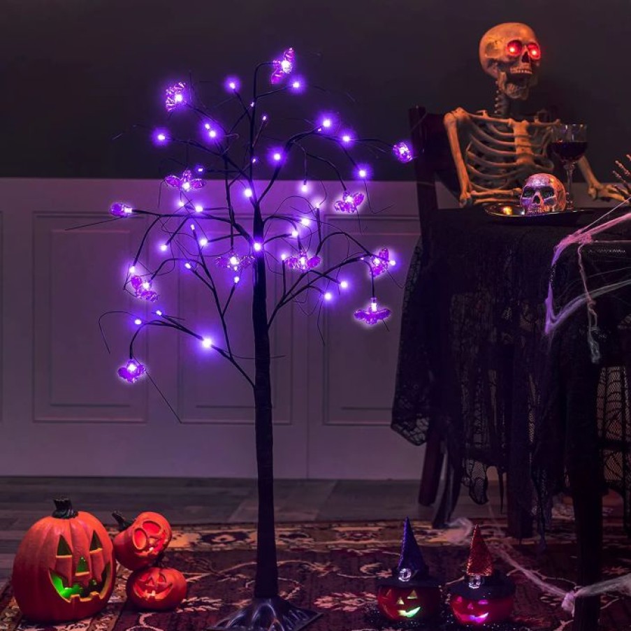 Halloween Indoor Decor * | Joiedomi Glitter Spooky Tree 4Ft Halloween Decorations