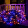 Halloween Lights * | Joiedomi 300 Led Black Wire Net Lights (Orange & Purple) Halloween Decorations