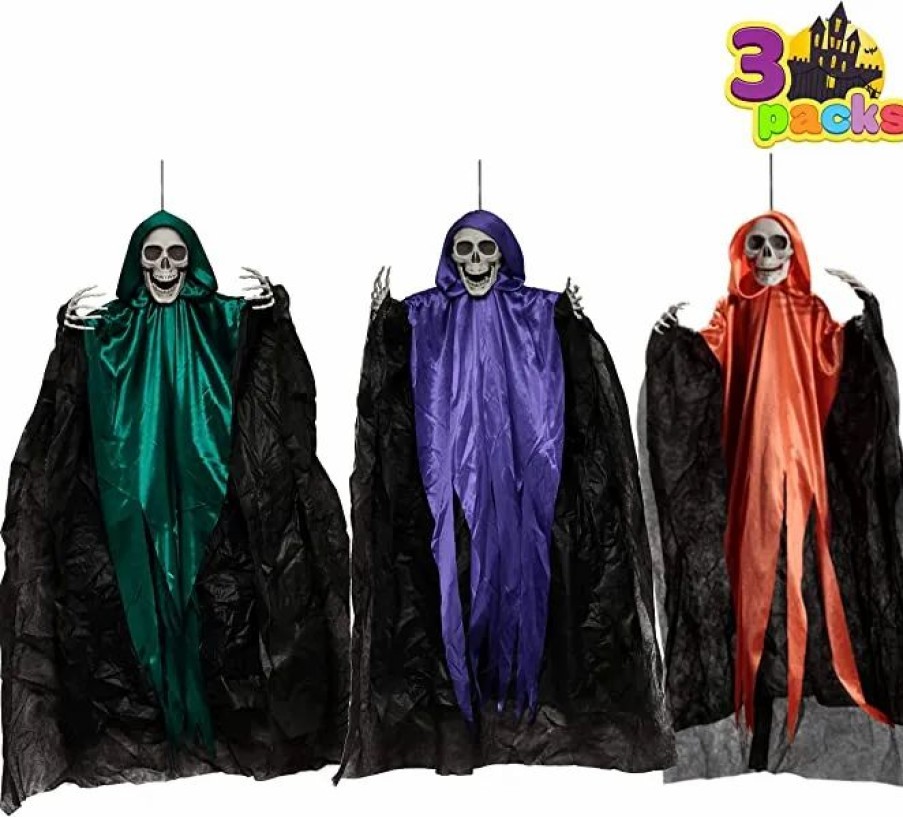 Hanging Decorations * | Joyin 3Pcs Hanging Grim Reapers 36In Halloween Decorations