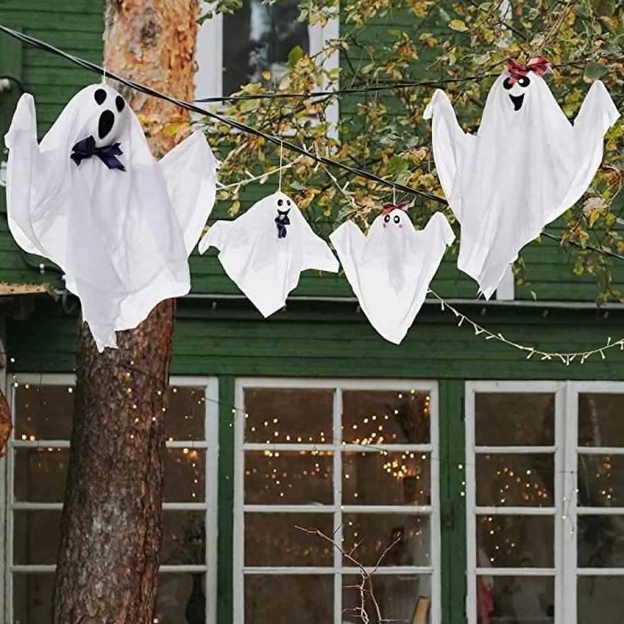 Hanging Decorations * | Joyin 4Pcs Ghost Family Decoration Halloween Decorations