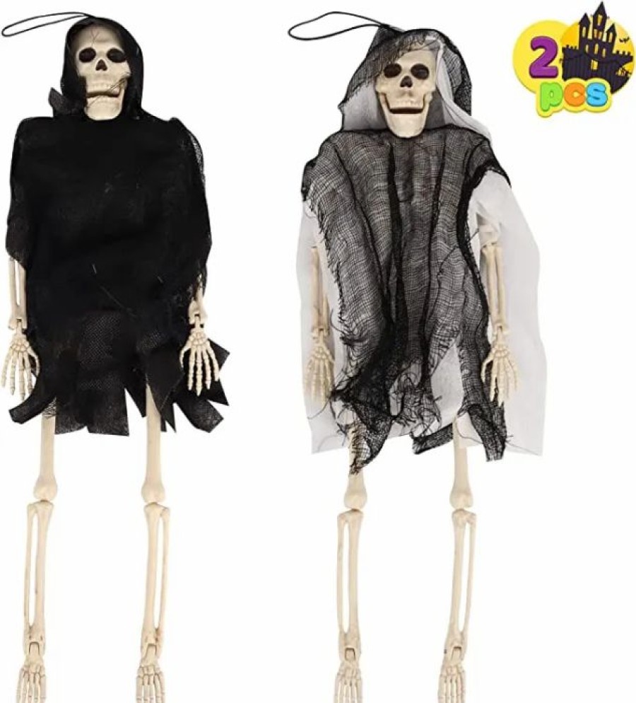 Spooky Scary Skeletons * | Joyin 2Pcs Hanging Grim Reaper 16In Halloween Decorations