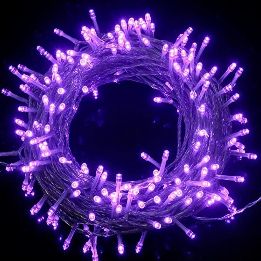 Halloween Lights * | Joiedomi Purple Led String Lights 75.7Ft Halloween Decorations