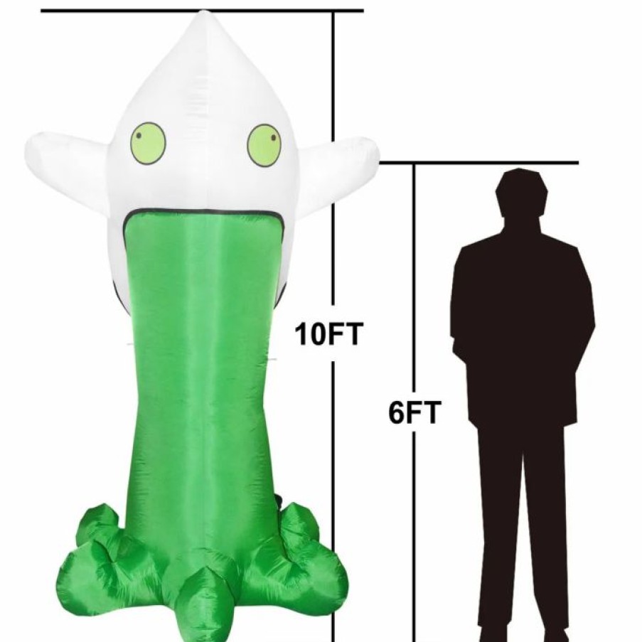 Halloween Inflatables * | Joiedomi 10Ft Tall Halloween Inflatable Throwing Up Ghost Halloween Decorations