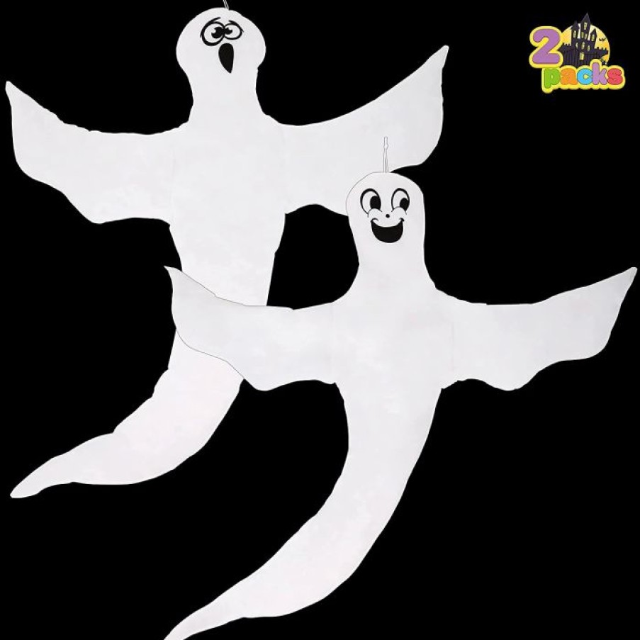 Halloween Outdoor Decor * | Joyin 2Pcs Halloween Tree Hugger Ghost 46In Halloween Decorations