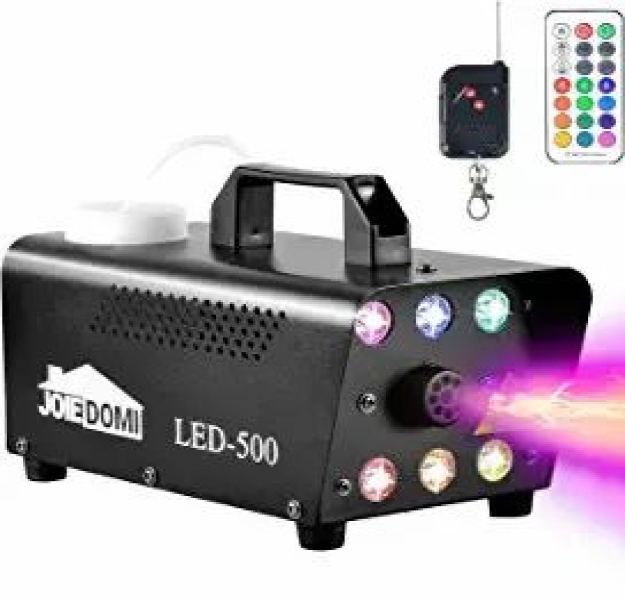 Halloween Outdoor Decor * | Joiedomi Halloween Fog Machine With 6 Color Led Lights 500W Halloween Decorations