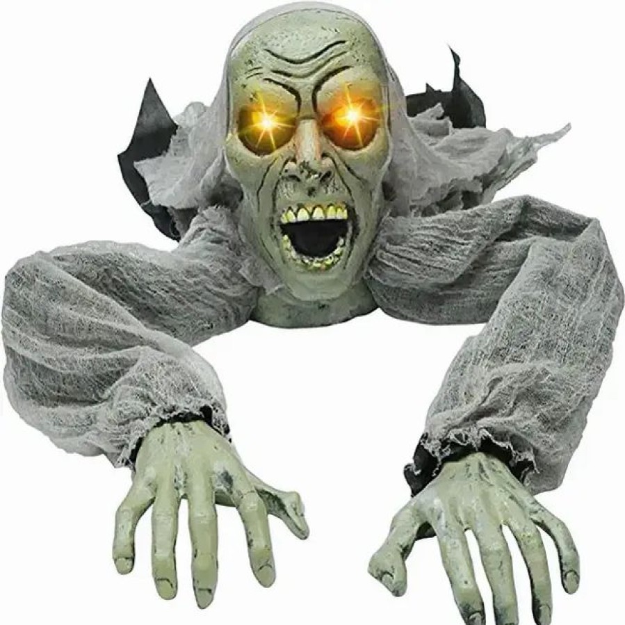 Halloween Outdoor Decor * | Joyin Halloween Animated Zombie Groundbreaker Decoration Halloween Decorations