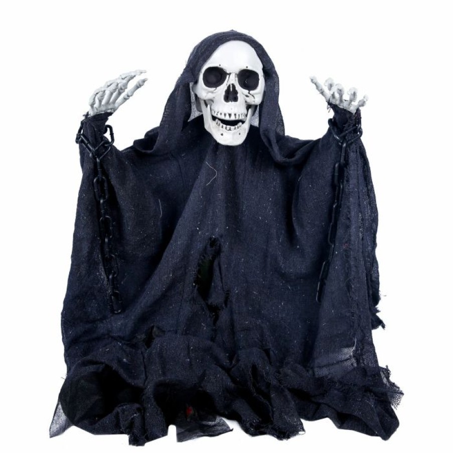 Halloween Outdoor Decor * | Joyin Skeleton Grim Reaper Ground Stake Halloween Decorations