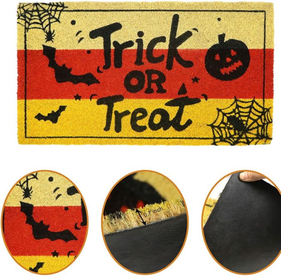 Halloween Indoor Decor * | Joyin Trick Or Treat Doormat 30In X 17In Halloween Decorations