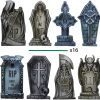 Halloween Outdoor Decor * | Joyin 8Pcs Tombstone Halloween Yard Decoration 16.5In Halloween Decorations