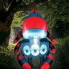 Halloween Inflatables * | Joiedomi 5Ft Halloween Three Eyed Hanging Spider Halloween Decorations